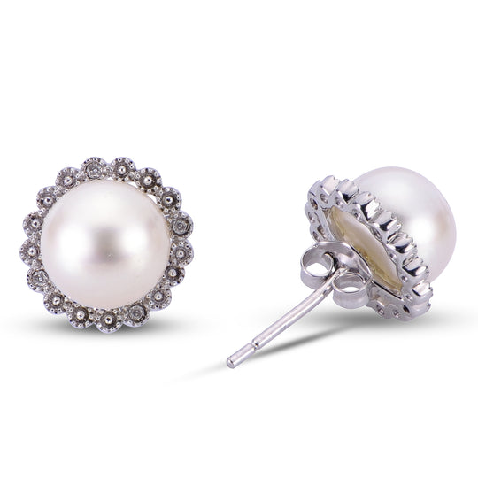 Sterling Silver Freshwater Pearl Earring