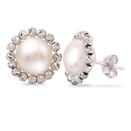 Sterling Silver Freshwater Pearl Earring