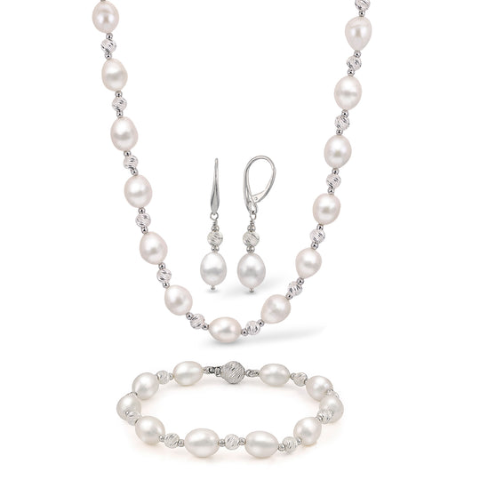 Sterling Silver Freshwater Set