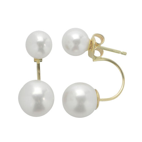 10KT Yellow Gold Freshwater Pearl Earring