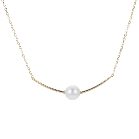 14KT Yellow Gold Freshwater Pearl Necklace