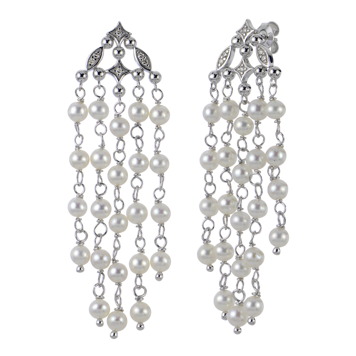 Sterling Silver Freshwater Pearl Earring
