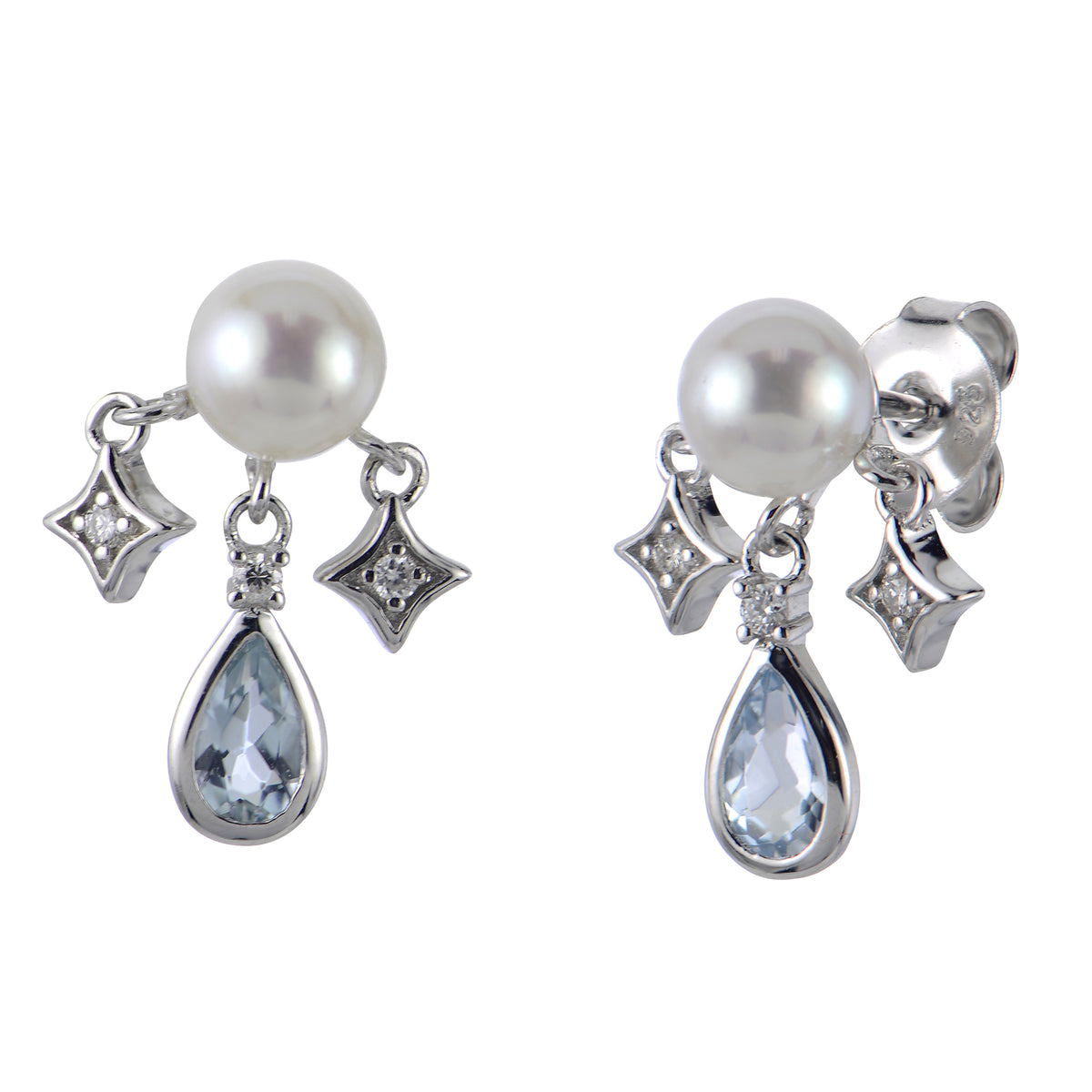 Sterling Silver Freshwater Pearl Earring