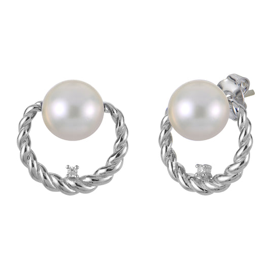 Sterling Silver Freshwater Pearl Earring