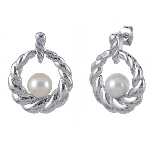 Sterling Silver Freshwater Pearl Earring