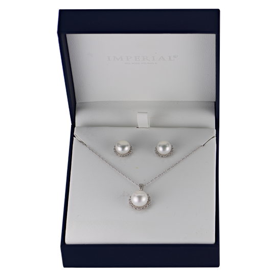 Sterling Silver Freshwater Pearl Set (3 Pack)