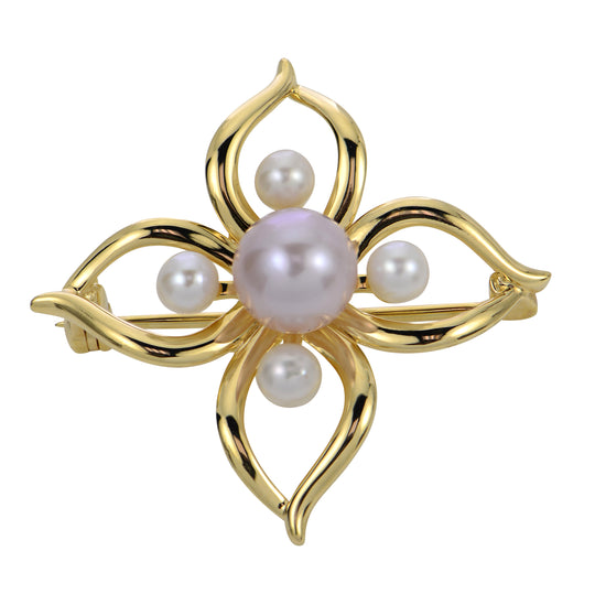 Gold Over Sterling Freshwater Pearl