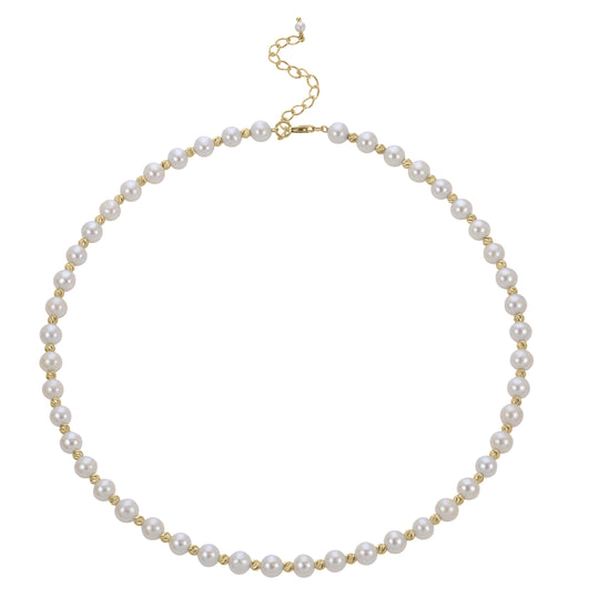 14KT Yellow Gold Freshwater Pearl Necklace