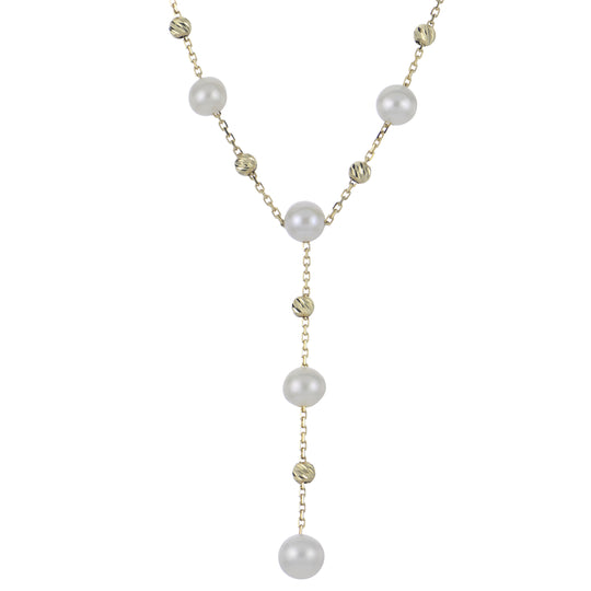 14KT Yellow Gold Freshwater Pearl Necklace