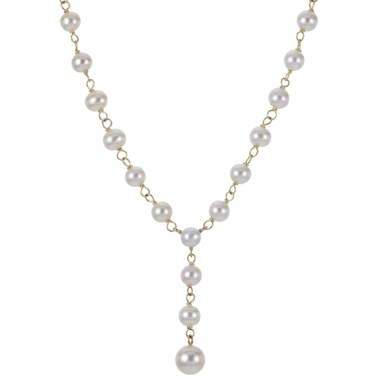 14KT Yellow Gold Freshwater Pearl Necklace