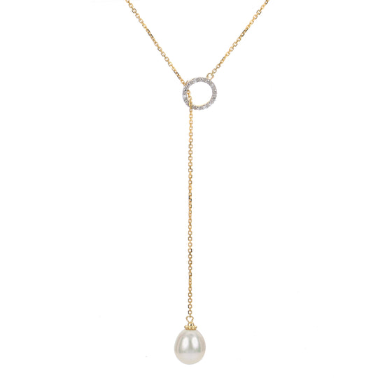 14KT Yellow Gold Freshwater Pearl Necklace