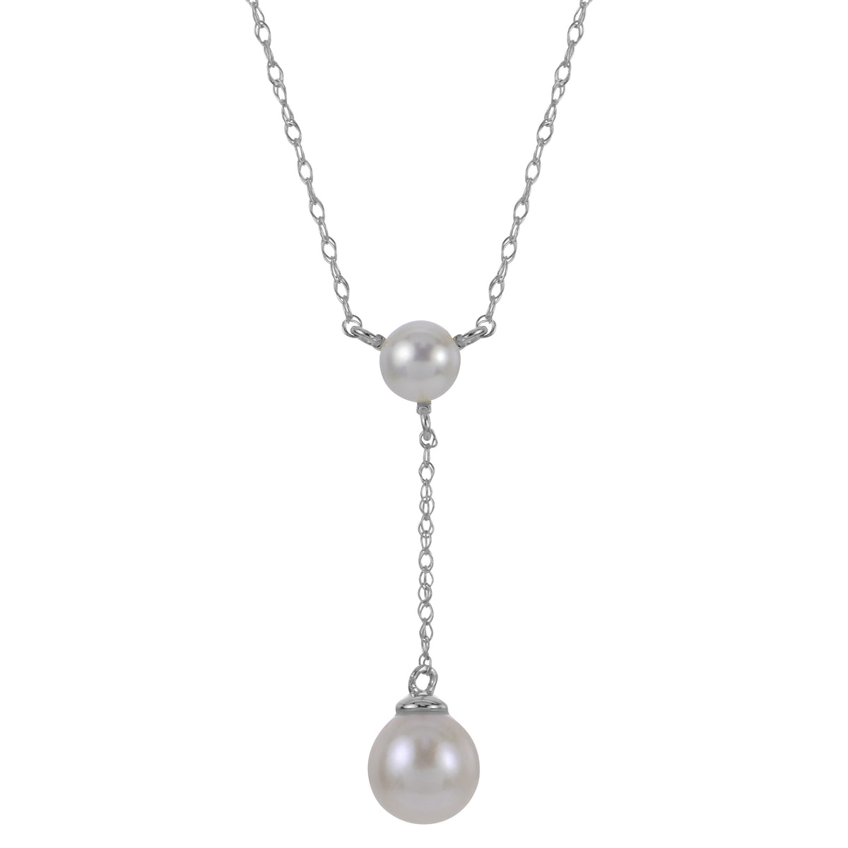 14KT White Gold Freshwater Pearl Necklace