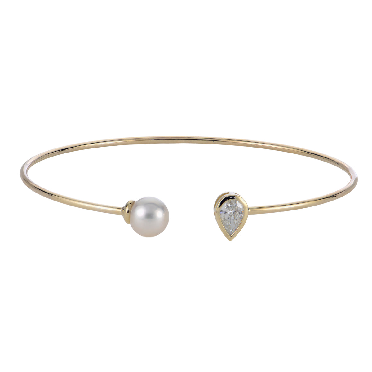 14KT Yellow Gold Akoya Pearl Bracelet