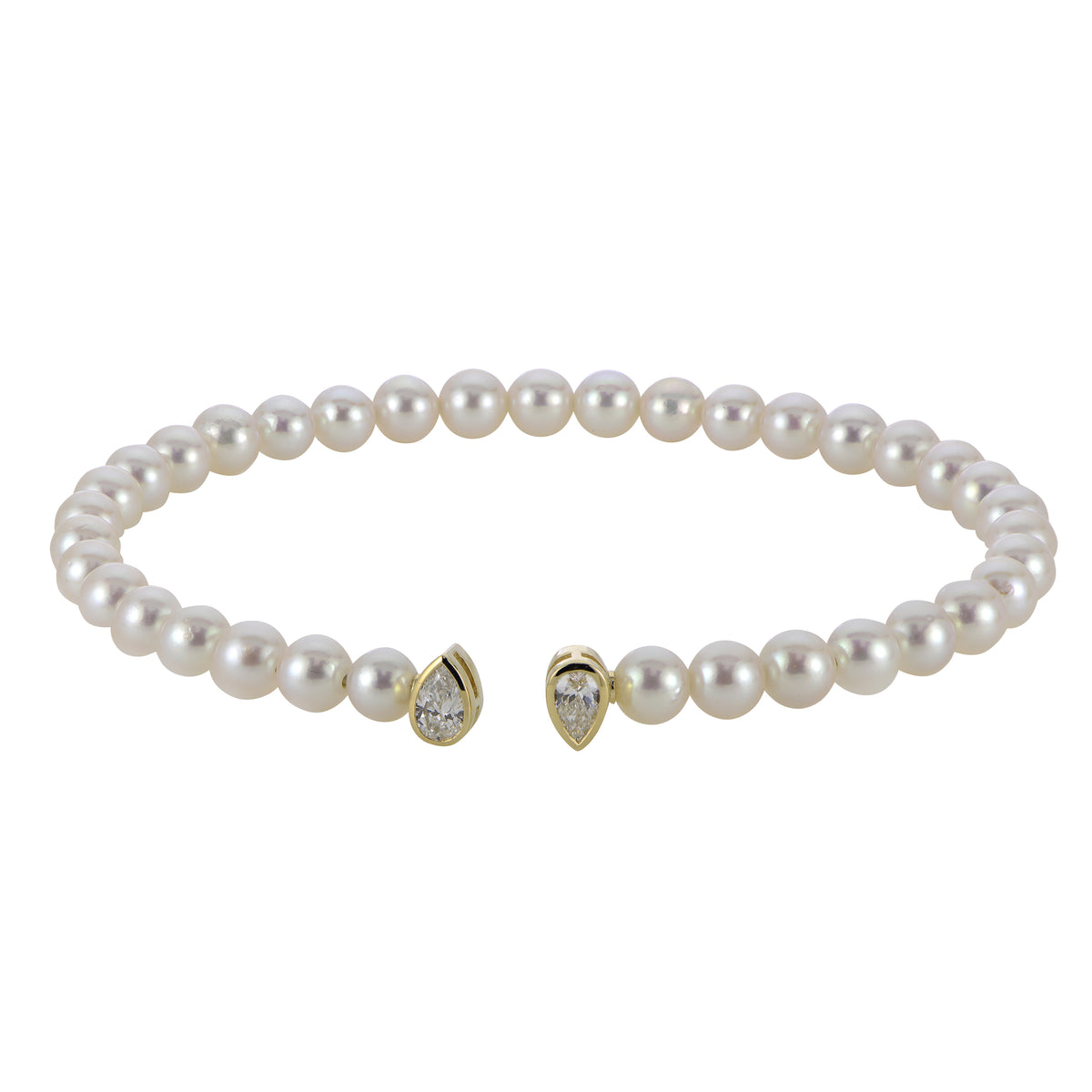 14KT Yellow Gold Akoya Pearl Bracelet