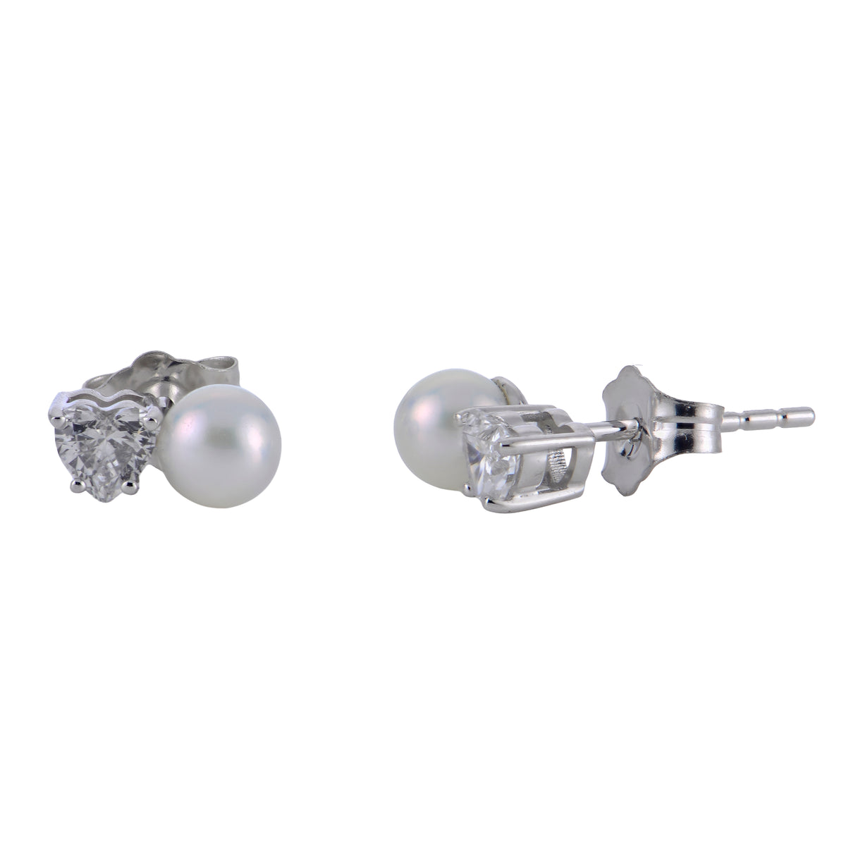 14KT White Gold Freshwater Pearl Earring