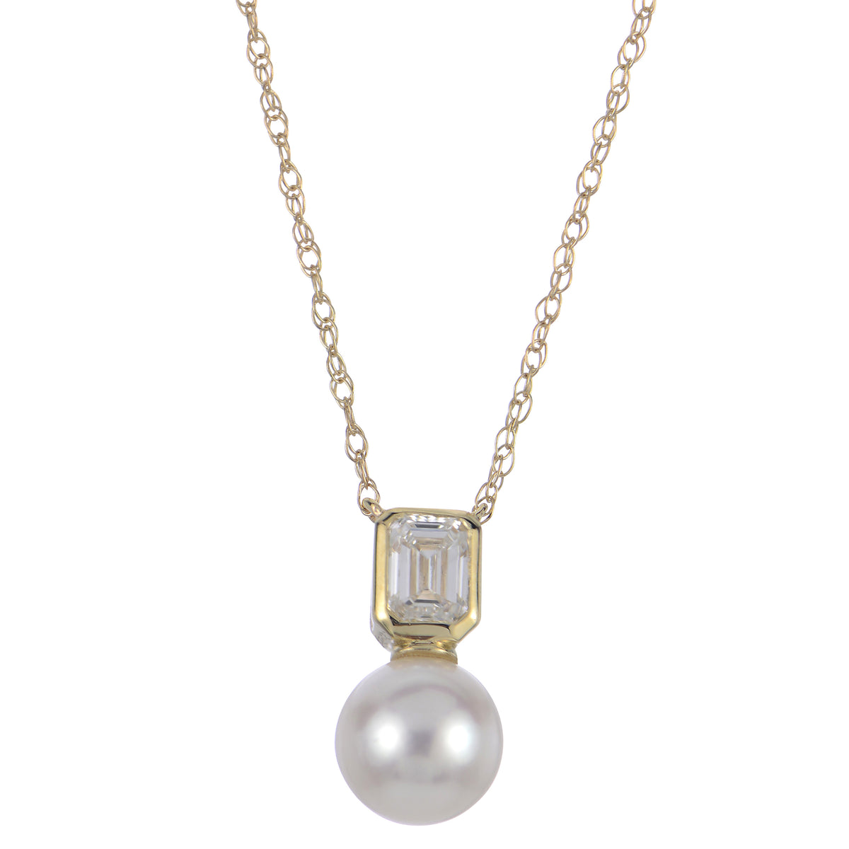 14KT Yellow Gold Freshwater Pearl Necklace