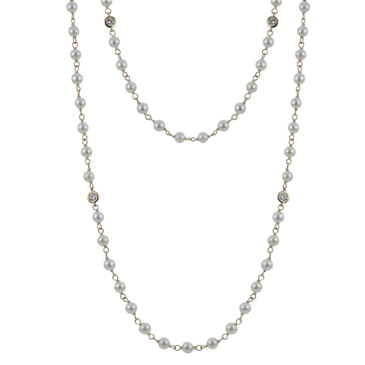 14KT Yellow Gold Freshwater Pearl Necklace
