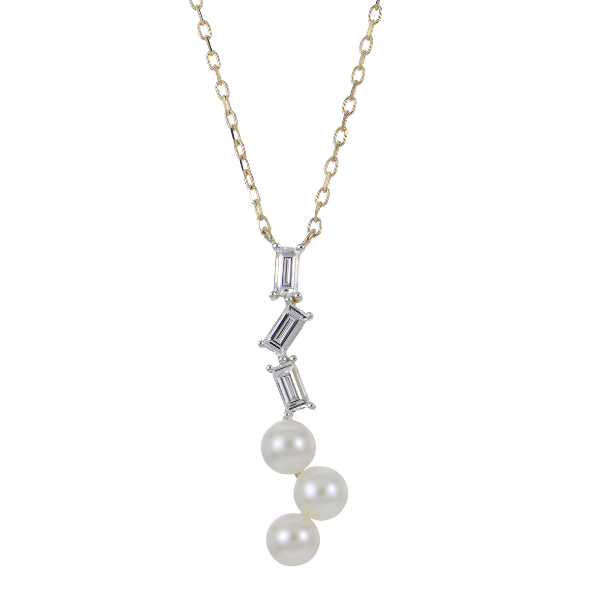 14KT Yellow Gold Freshwater Pearl Necklace