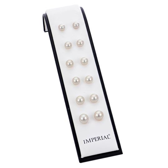 "Crown" Quality Akoya Pearl Earring Unit in 18K Gold