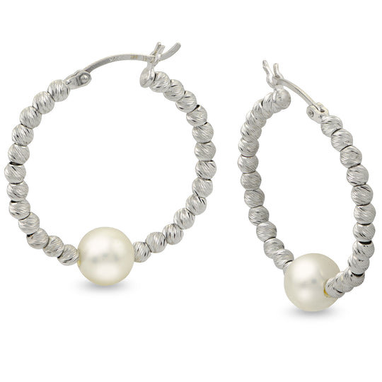Sterling Silver Freshwater Pearl Earring