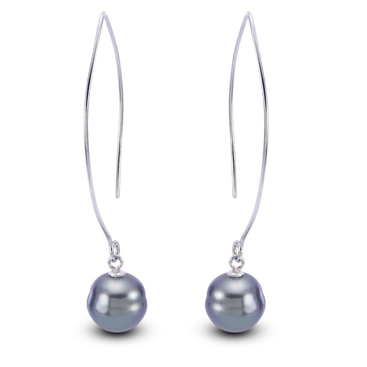 Sterling Silver Tahitian Pearl Earring
