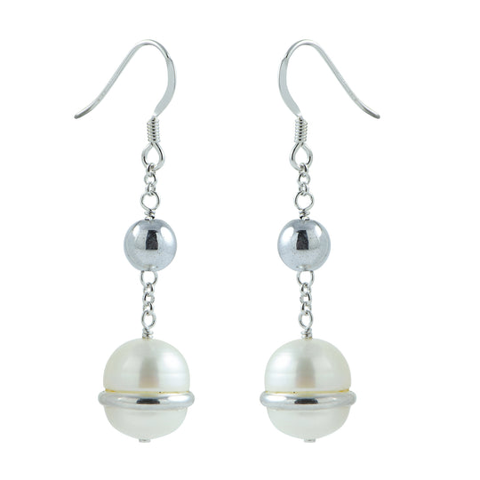 Sterling Silver Freshwater Pearl Earring