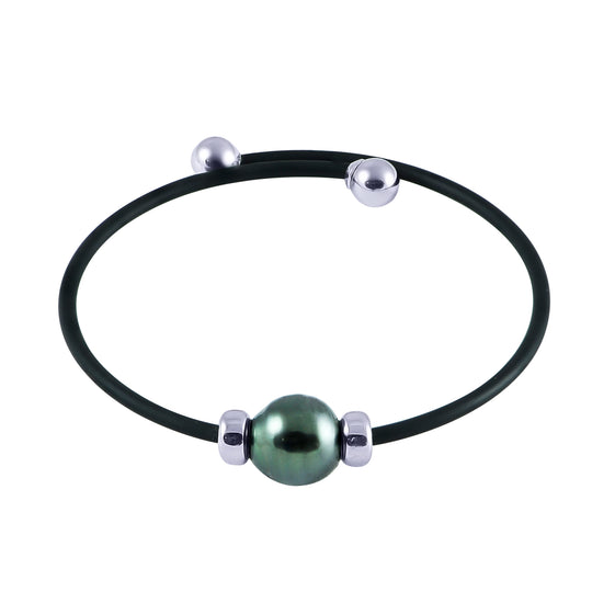Sterling Silver Tahitian Pearl Bracelet