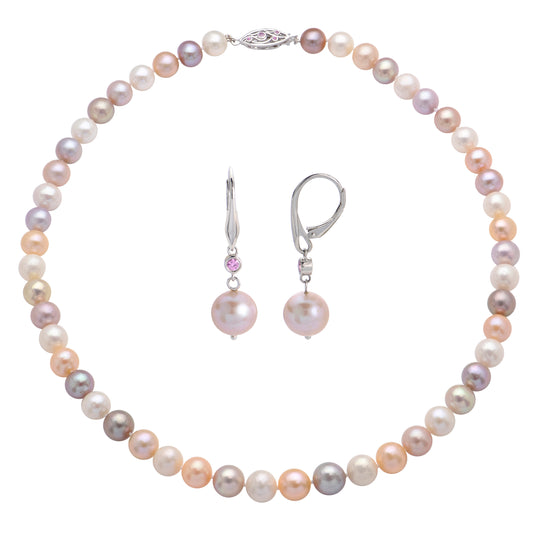 Sterling Silver Freshwater Pearl Set