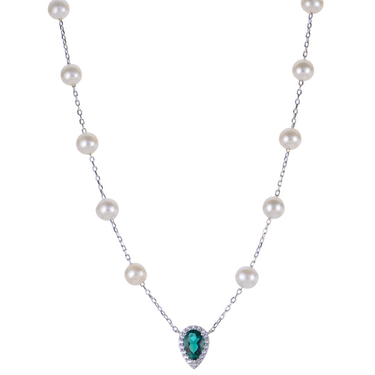 Sterling Silver Freshwater Pearl Necklace