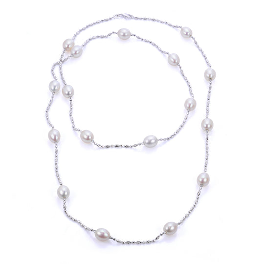 Sterling Silver Freshwater Pearl Necklace