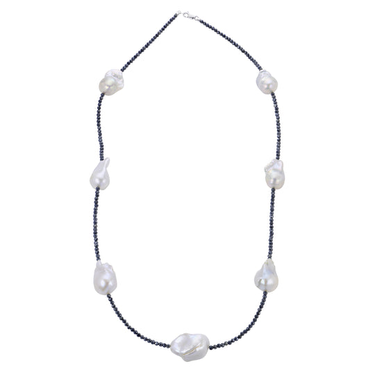 24" Sterling Silver Freshwater Pearl Necklace