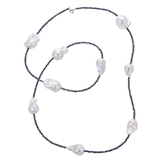 36" Sterling Silver Freshwater Pearl Necklace