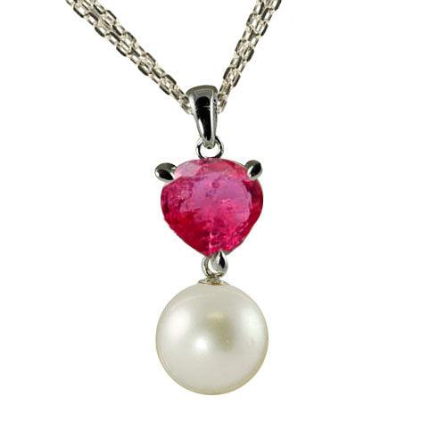 Sterling Silver White South Sea Pearl Pendant