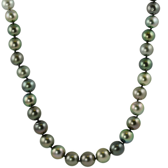 14KT White Gold Tahitian Pearl Necklace