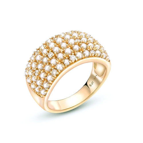 14KT Yellow Gold Freshwater Pearl Ring