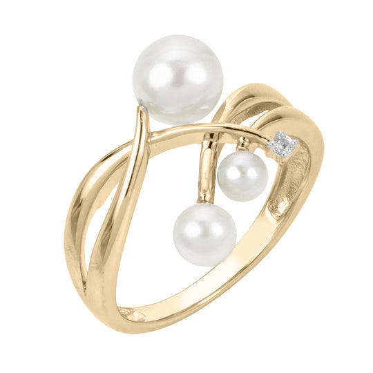 14KT Yellow Gold Freshwater Pearl Ring