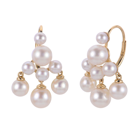 14KT Yellow Gold Freshwater Pearl Earring
