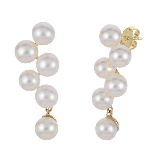 14KT Yellow Gold Freshwater Pearl Earring