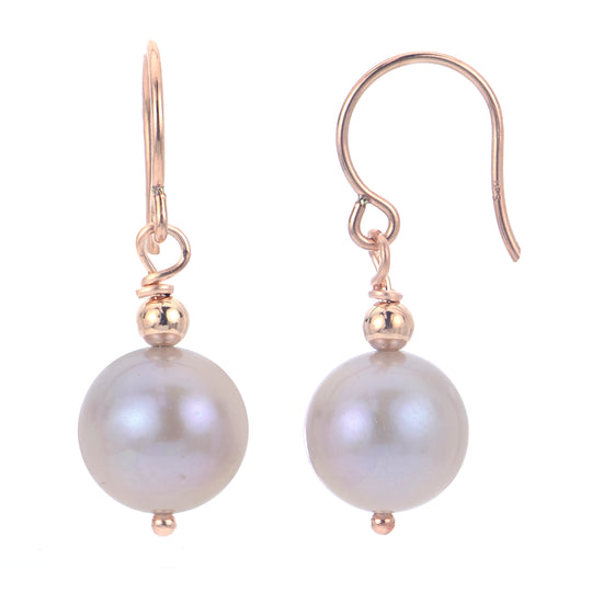 14KT Rose Gold Freshwater Pearl Earring