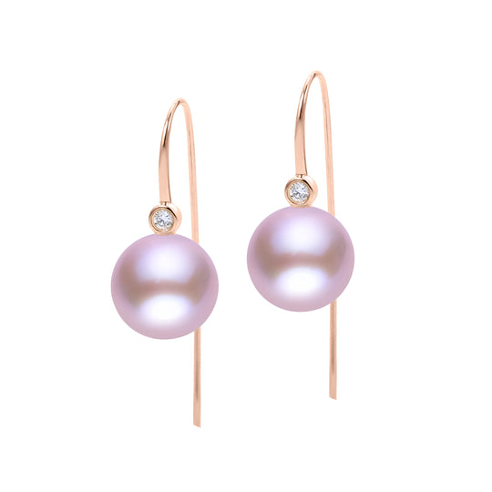 14KT Rose Gold Freshwater Pearl Earring