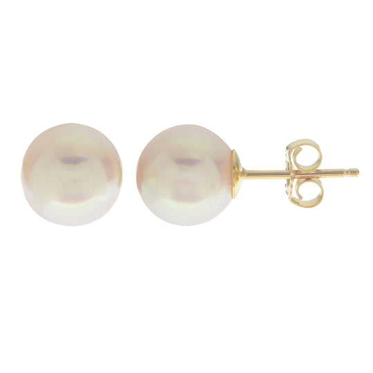 18KT Yellow Gold Akoya Pearl Earring