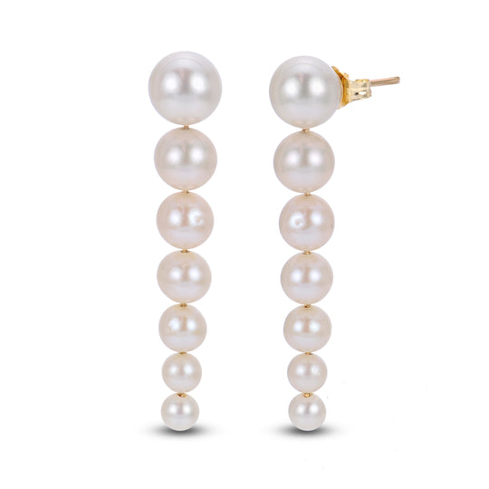 14KT Yellow Gold Freshwater Pearl Earring