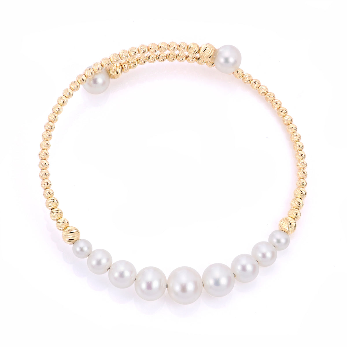 14KT Yellow Gold Freshwater Pearl Bracelet
