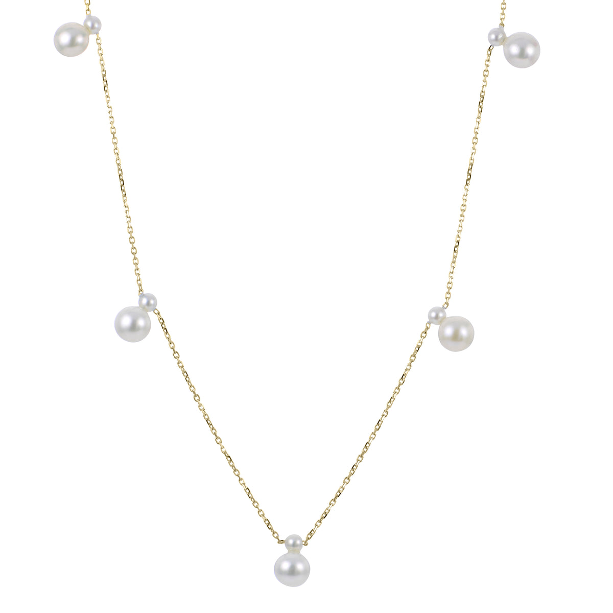 14KT Yellow Gold Freshwater Pearl Necklace