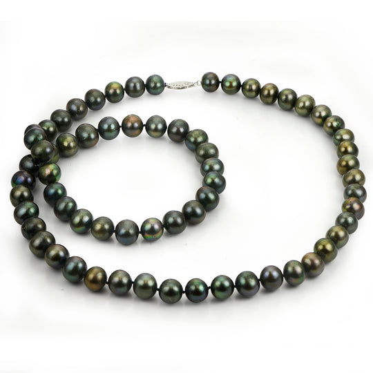 14KT White Gold Freshwater Necklace