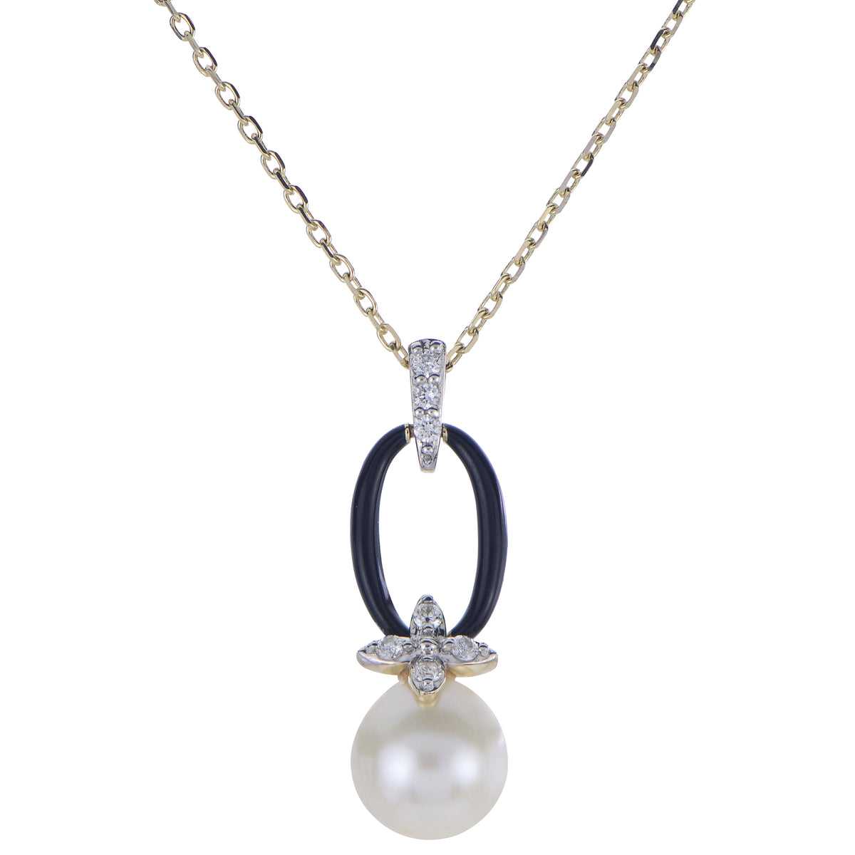 14KT Yellow Gold Freshwater Pearl Necklace