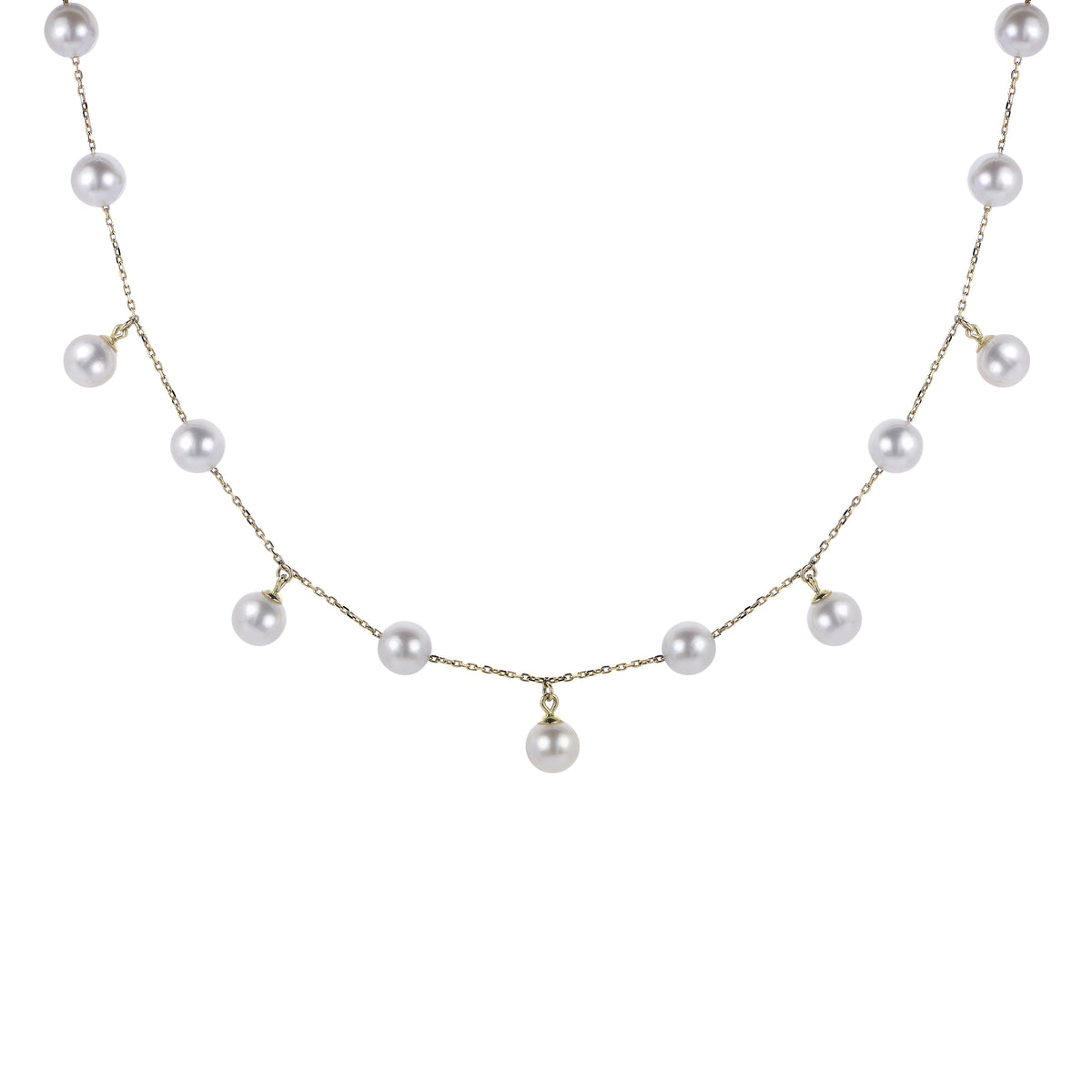14KT Yellow Gold Freshwater Pearl Necklace