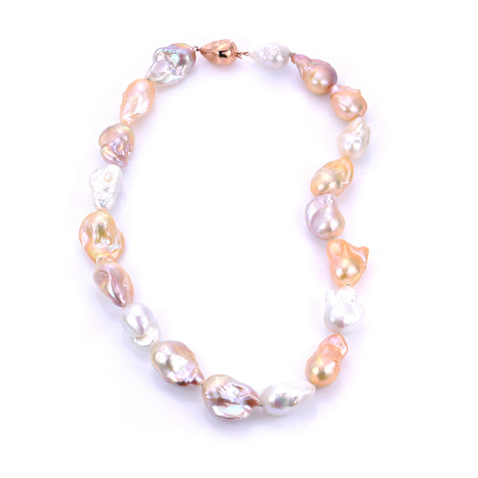14KT Yellow Gold Freshwater Pearl Necklace