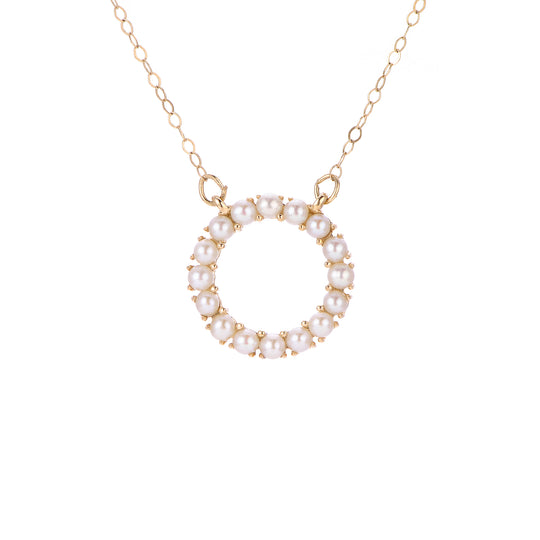 14KT Yellow Gold Freshwater Pearl Necklace