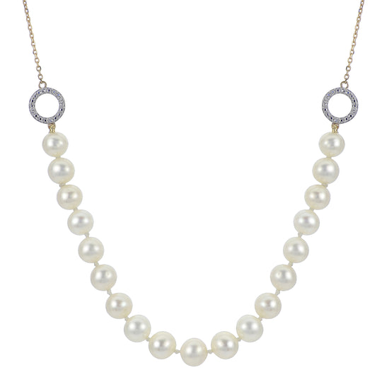 14KT Yellow Gold Freshwater Pearl Necklace